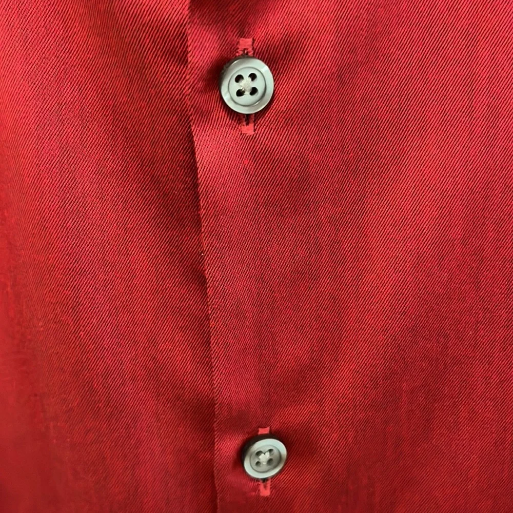 Van Heuson Slim Fit Red Dress Shirt 17-17.5 36/37 - Picture 3 of 5
